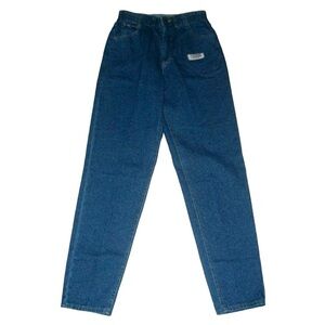 Vintage 80's Lee Mom Jeans Elastic Riders Relaxed Fit Tapered Deadstock 10 Long